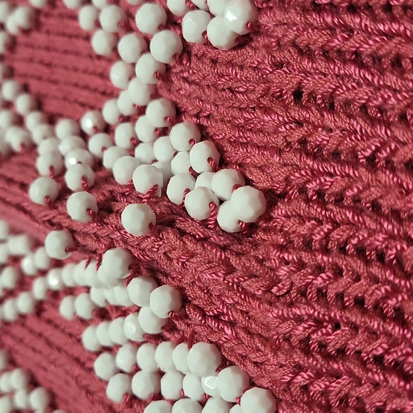 Vintage beaded knitted sweater l - Picture 4 of 8